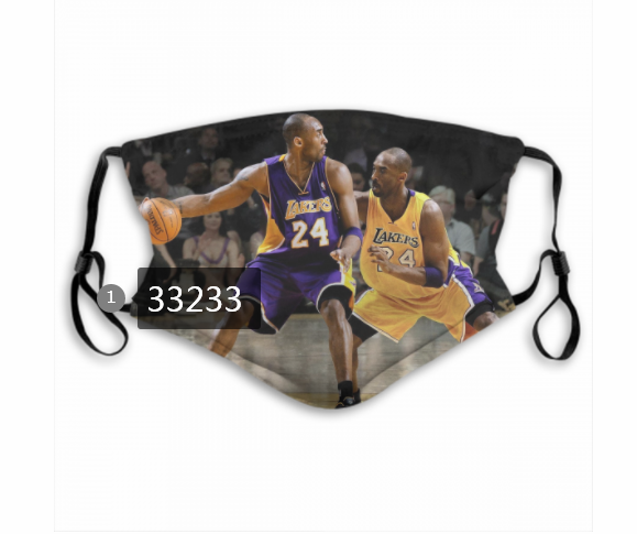 2021 NBA Los Angeles Lakers #24 kobe bryant 33233 Dust mask with filter